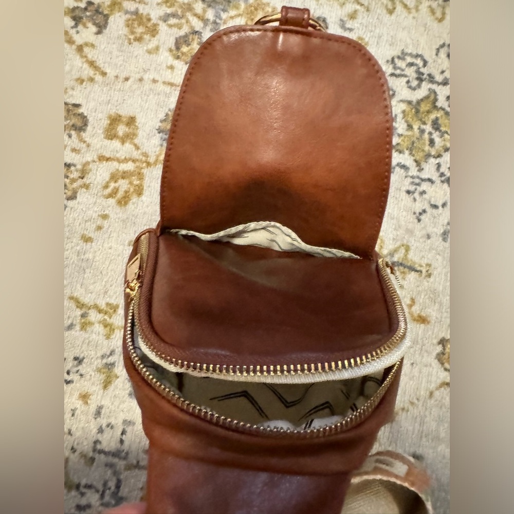 Aztec Sling Mini Backpack, Brown - image 5